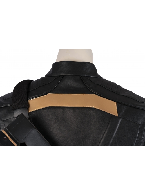 Avengers Endgame Hawkeye Clint Barton Halloween Cosplay Costume Black Vest