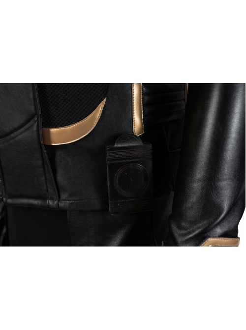 Avengers Endgame Hawkeye Clint Barton Halloween Cosplay Costume Black Vest