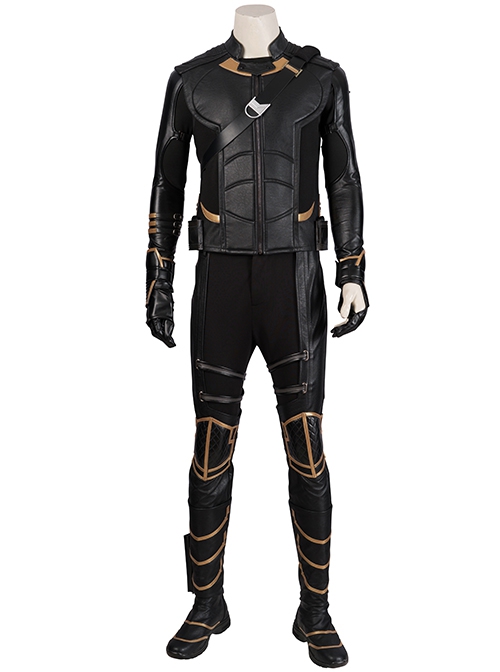 Avengers Endgame Hawkeye Clint Barton Halloween Cosplay Costume Black Bottoming Top