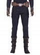 Avengers Endgame Captain America Steve Rogers Pure Color Battle Suit Halloween Cosplay Costume Trousers