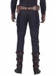 Avengers Endgame Captain America Steve Rogers Pure Color Battle Suit Halloween Cosplay Costume Trousers