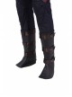 Avengers Endgame Captain America Steve Rogers Pure Color Battle Suit Halloween Cosplay Accessories Black Shoe Covers