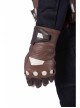 Avengers Endgame Captain America Steve Rogers Pure Color Battle Suit Halloween Cosplay Accessories Brown Gloves
