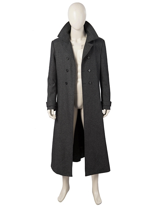 Spider-Man Into The Spider-Verse Spider-Man Noir Peter Parker Halloween Cosplay Costume Black Coat