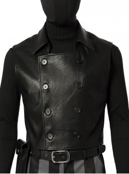 Spider-Man Into The Spider-Verse Spider-Man Noir Peter Parker Halloween Cosplay Costume Black Vest
