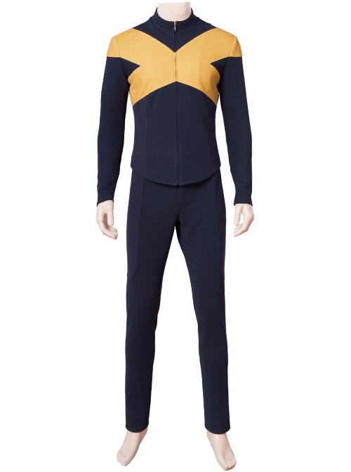 X-Men Dark Phoenix College Male Uniform Cyclops Scott Summers Halloween Cosplay Costume Dark Blue Trousers