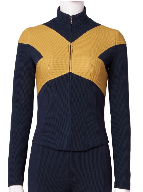 X-Men Dark Phoenix College Female Uniform Halloween Cosplay Costume Long Sleeve Top