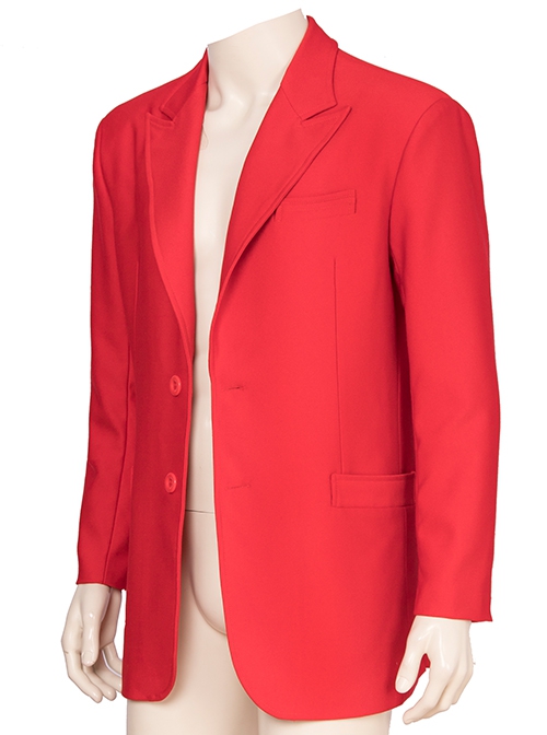 Movie Joker Arthur Fleck Halloween Cosplay Costume Red Suit Jacket