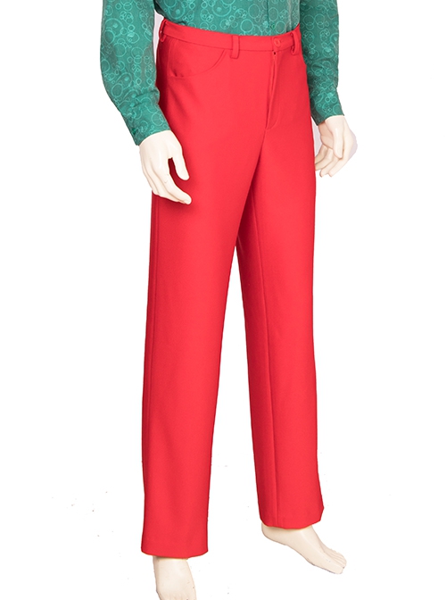 Movie Joker Arthur Fleck Halloween Cosplay Costume Red Suit Trousers