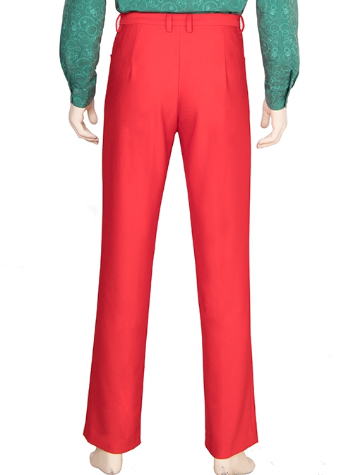 Movie Joker Arthur Fleck Halloween Cosplay Costume Red Suit Trousers