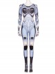 Alita Battle Angel Alita Printing Bodysuit Battle Suit Halloween Cosplay Costume Printing Bodysuit