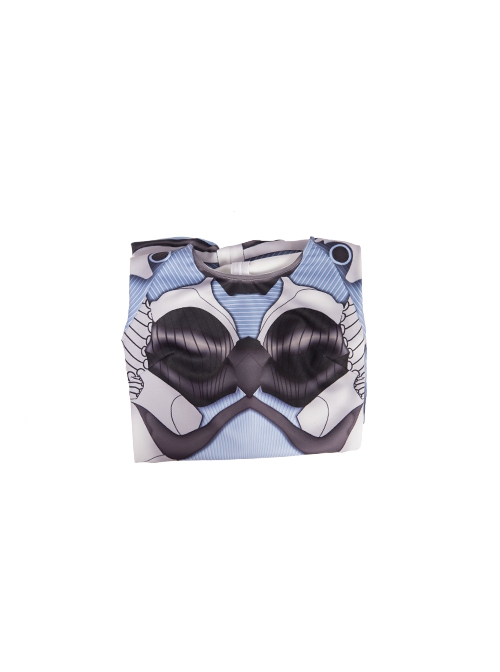 Alita Battle Angel Alita Printing Bodysuit Battle Suit Halloween Cosplay Costume Printing Bodysuit