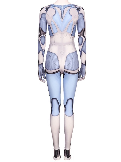Alita Battle Angel Alita Printing Bodysuit Battle Suit Halloween Cosplay Costume Printing Bodysuit