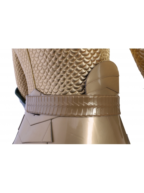 Aquaman Arthur Curry Battle Suit Halloween Cosplay Accessories Golden Belt And Apron