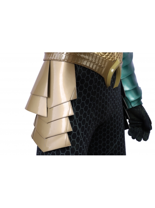 Aquaman Arthur Curry Battle Suit Halloween Cosplay Accessories Golden Belt And Apron