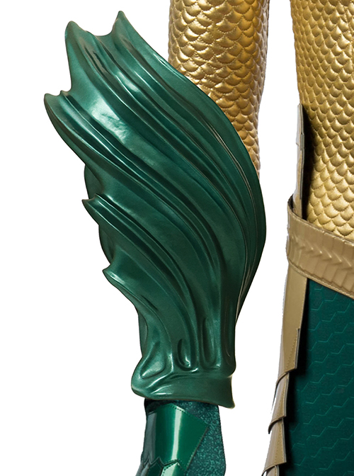 Aquaman Arthur Curry Battle Suit Halloween Cosplay Accessories Green Wrist Guards And Gloves