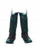Aquaman Arthur Curry Battle Suit Halloween Cosplay Accessories Green Boots