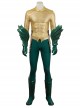 Aquaman Arthur Curry Battle Suit Halloween Cosplay Accessories Green Boots