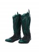 Aquaman Arthur Curry Battle Suit Halloween Cosplay Accessories Green Boots