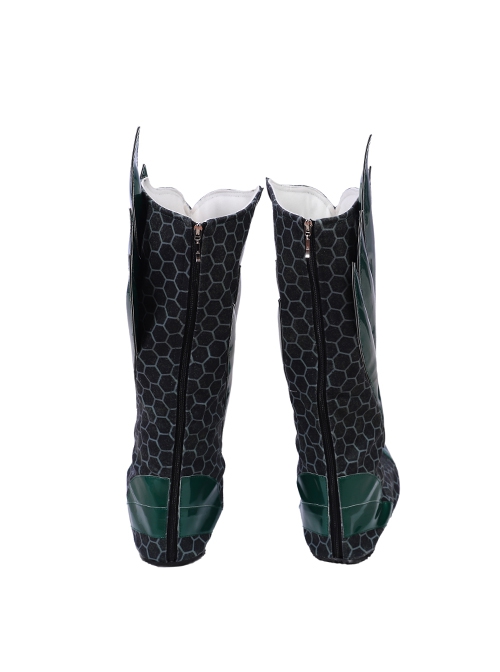 Aquaman Arthur Curry Battle Suit Halloween Cosplay Accessories Green Boots