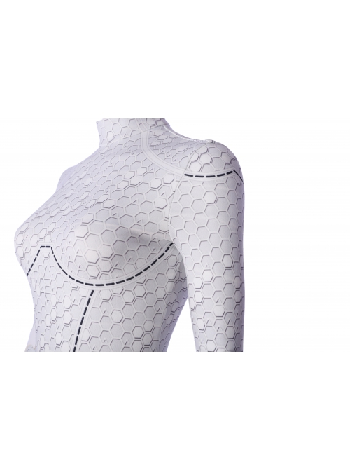 Aquaman Queen Atlanna White Battle Suit Halloween Cosplay Costume White Bodysuit
