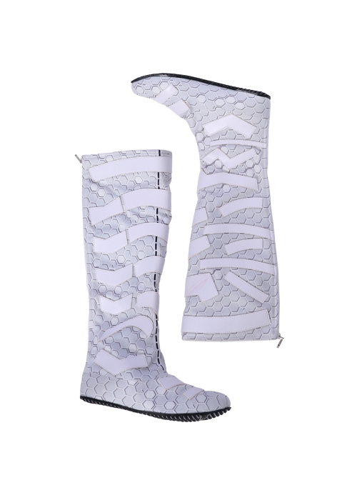 Aquaman Queen Atlanna White Battle Suit Halloween Cosplay Accessories White Boots