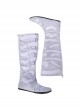 Aquaman Queen Atlanna White Battle Suit Halloween Cosplay Accessories White Boots