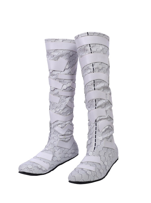 Aquaman Queen Atlanna White Battle Suit Halloween Cosplay Accessories White Boots