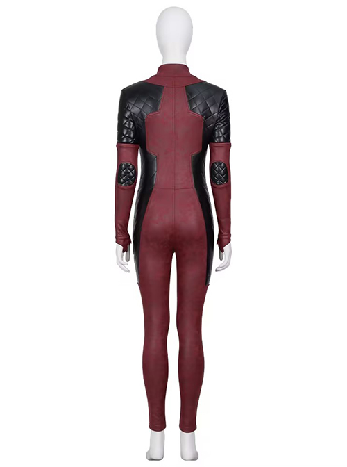 Comics Lady Deadpool Wanda Wilson Halloween Cosplay Costume Bodysuit