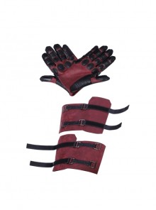 Comics Lady Deadpool Wanda Wilson Halloween Cosplay Accessories Gloves And Wrist Guards