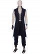 Devil May Cry 5 V The Mysterious One Black Long Vest Suit Halloween Cosplay Costume Sleeveless Windbreaker