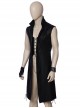 Devil May Cry 5 V The Mysterious One Black Long Vest Suit Halloween Cosplay Costume Sleeveless Windbreaker