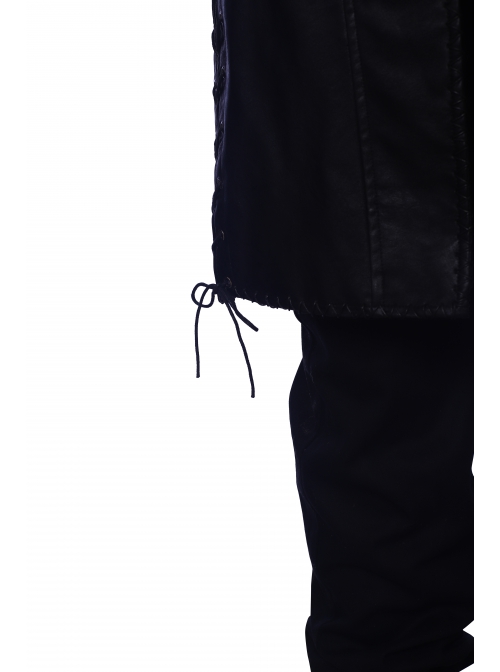 Devil May Cry 5 V The Mysterious One Black Long Vest Suit Halloween Cosplay Costume Sleeveless Windbreaker