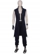 Devil May Cry 5 V The Mysterious One Black Long Vest Suit Halloween Cosplay Costume Black Trousers