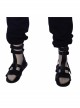 Devil May Cry 5 V The Mysterious One Black Long Vest Suit Halloween Cosplay Accessories Black Shoes