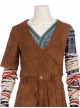 Sekiro Shadows Die Twice Shinobi Of The Divine Heir Wolf Halloween Cosplay Costume Brown One Arm Top
