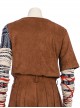Sekiro Shadows Die Twice Shinobi Of The Divine Heir Wolf Halloween Cosplay Costume Brown One Arm Top