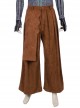 Sekiro Shadows Die Twice Shinobi Of The Divine Heir Wolf Halloween Cosplay Costume Brown Trousers