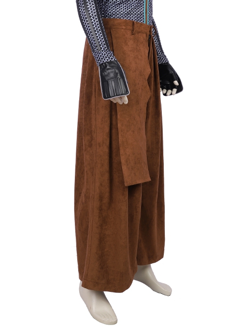 Sekiro Shadows Die Twice Shinobi Of The Divine Heir Wolf Halloween Cosplay Costume Brown Trousers