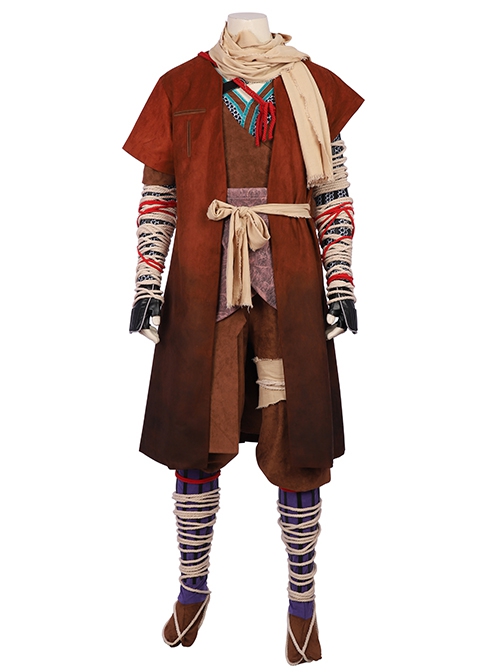Sekiro Shadows Die Twice Shinobi Of The Divine Heir Wolf Halloween Cosplay Accessories Leg Guards Socks And Full Set Leather Belts And Binding Bands