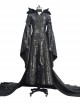 Maleficent Black Long Dress Halloween Cosplay Stage Performance Costume