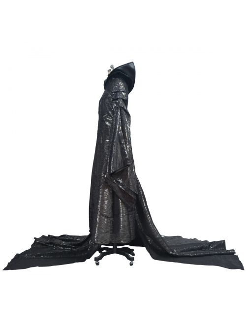 Maleficent Black Long Dress Halloween Cosplay Stage Performance Costume