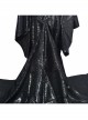 Maleficent Black Long Dress Halloween Cosplay Stage Performance Costume