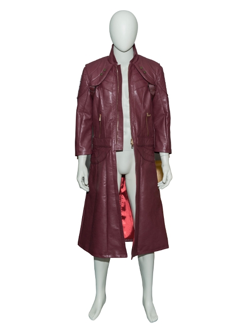 Devil May Cry 5 Dante Three-quarter Sleeve Windbreaker Version Halloween Cosplay Costume Red Windbreaker And Back Strap