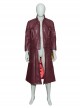 Devil May Cry 5 Dante Three-quarter Sleeve Windbreaker Version Halloween Cosplay Costume Red Windbreaker And Back Strap