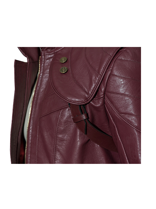 Devil May Cry 5 Dante Three-quarter Sleeve Windbreaker Version Halloween Cosplay Costume Red Windbreaker And Back Strap