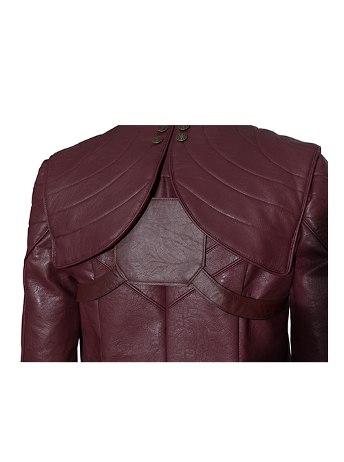 Devil May Cry 5 Dante Three-quarter Sleeve Windbreaker Version Halloween Cosplay Costume Red Windbreaker And Back Strap