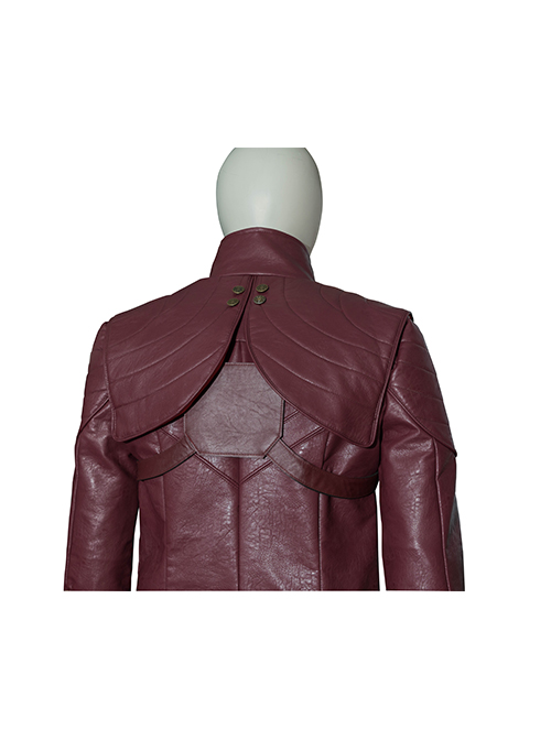 Devil May Cry 5 Dante Three-quarter Sleeve Windbreaker Version Halloween Cosplay Costume Red Windbreaker And Back Strap