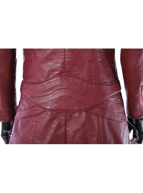 Devil May Cry 5 Dante Long Sleeve Windbreaker Version Halloween Cosplay Costume Red Windbreaker And Back Straps