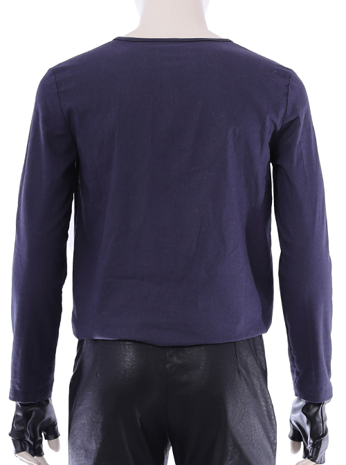 Devil May Cry 5 Dante Long Sleeve Windbreaker Version Halloween Cosplay Costume Blue Bottoming Top